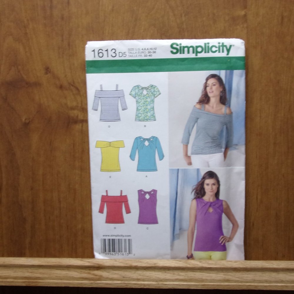 Simplicity 1613 Sexy Top Sewing Pattern